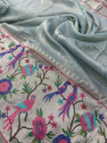 Premium Soft Tissue Organza Saree With Paithani Border