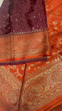 Pure mix crepe silk saree
