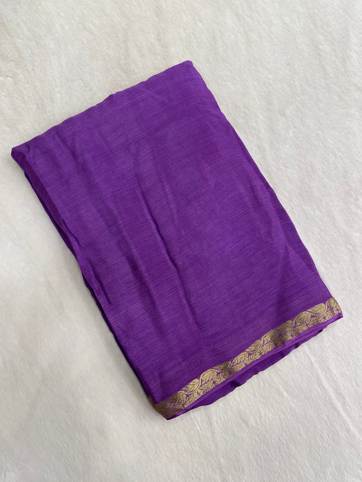 Premium Semi Kolkata Crepe Silk Saree💜