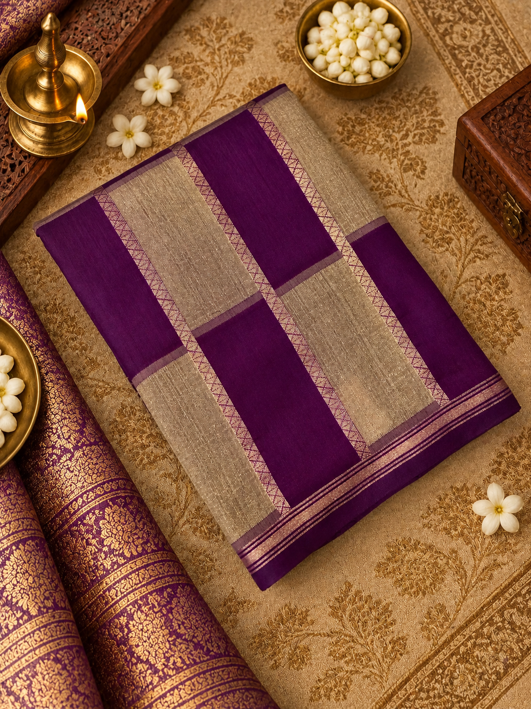 Semi Tassar Silk Saree