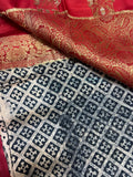 Pure soft organza saree with satin border