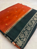 Premium Quality Tussar Saree in Paithani Weaves With Satin Border