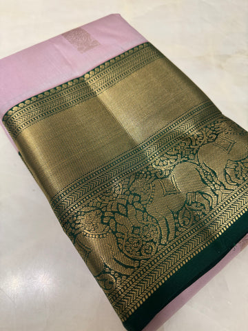 Pure Kanjeevaram silk mark certified saree