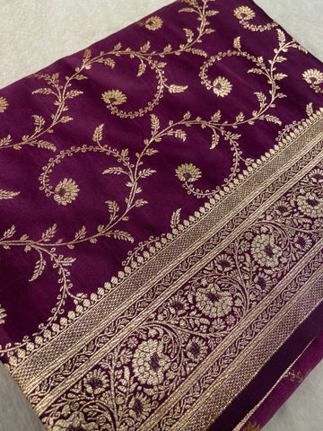 Premium Crepe Satin Silk Saree