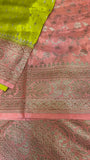 Pure mix crepe silk saree