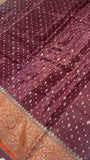 Pure mix crepe silk saree