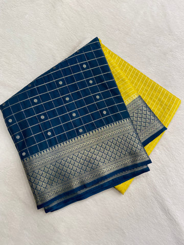 Pure Mix Crepe Mysore Silke Saree ✨