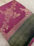 Semi Crush Georgette Saree