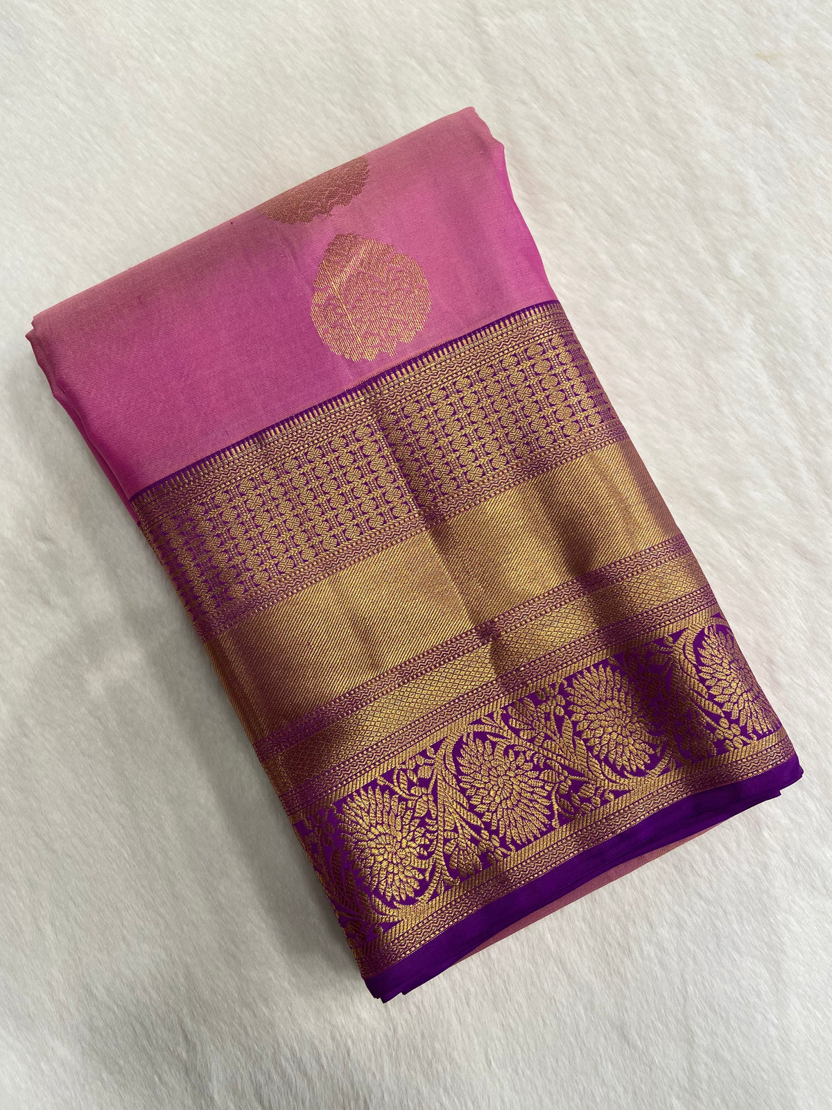 Pure Kanjeevaram silk mark certified saree