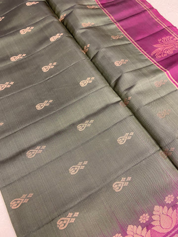 Half Mix Kanjeevaram Soft Silk Saree