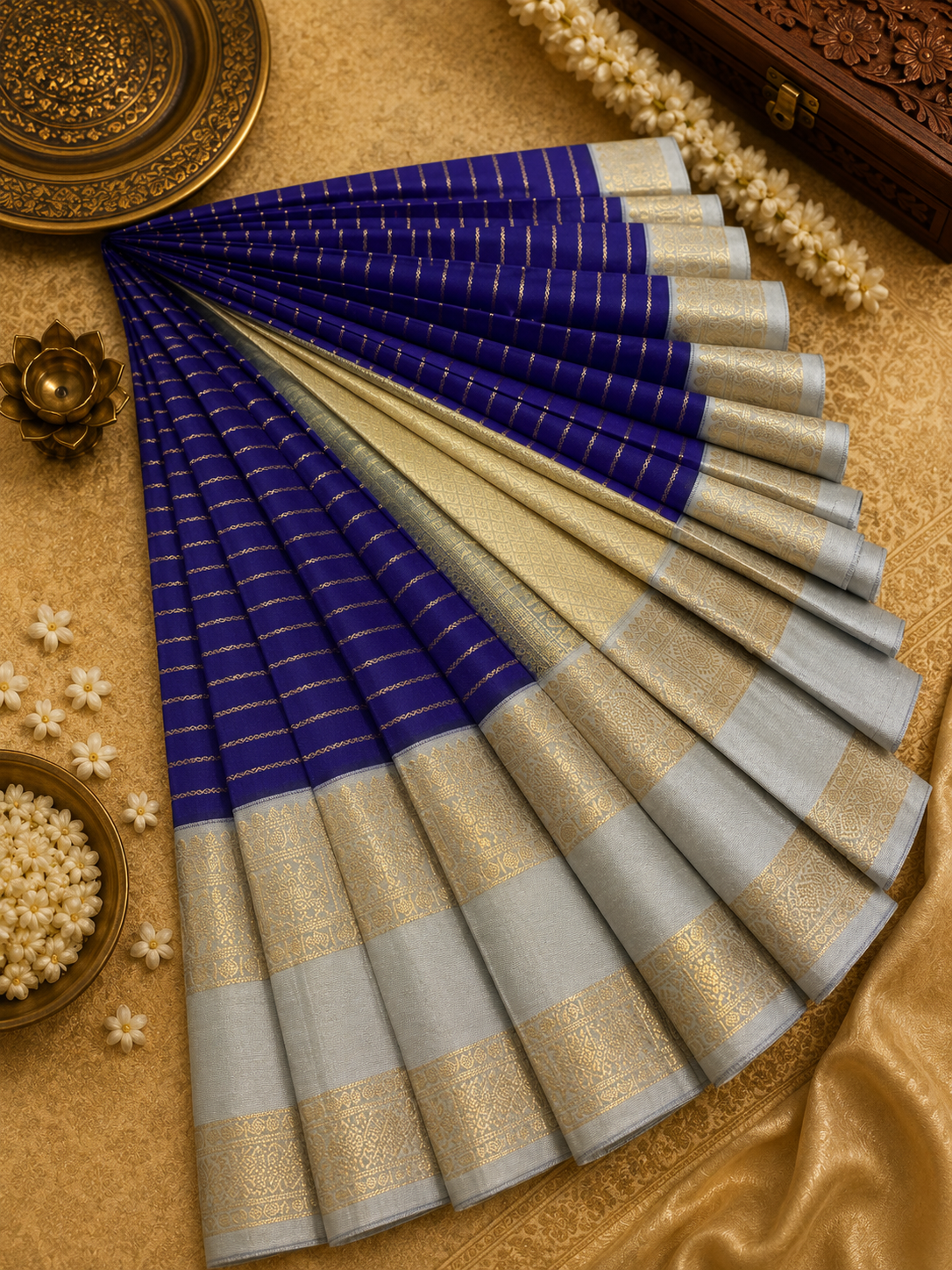 Premium Semi Gadwal Silk Saree
