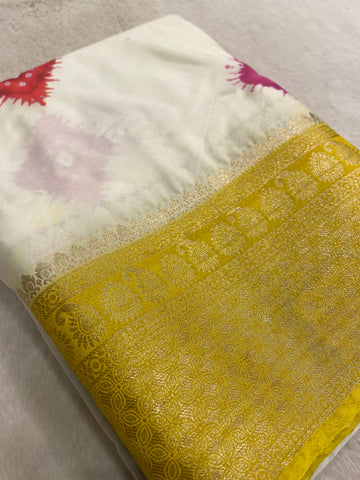 Premium Crepe Bandhini Saree