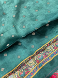 Premium Banarasi Crepe Satin Kalamkari Saree