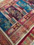 Premium Banarasi Crepe Kalamkari Saree