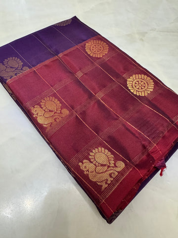 Half mix Kanjeevaram silk saree