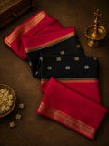 Pure Mix Mysore Crepe Silk Saree🖤