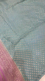 Pure crepe khaddi Banarasi saree- Silk mark certified- GS