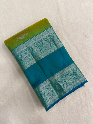 Pure 1G zari handloom Kanjeevaram silk mark certified saree