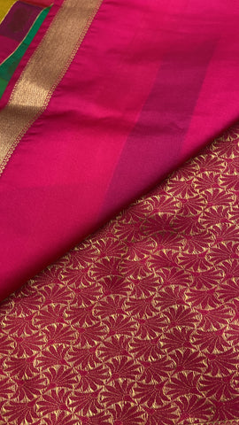 Premium mini Kanchi silk saree💚