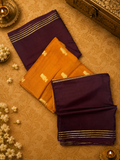 Pure  Mix Mysore Crepe Silk Saree