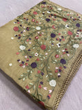 Premium Soft Organza Saree With Embroidery - 901991