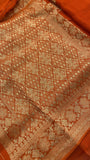 Premium Crepe Georgette Saree🧡