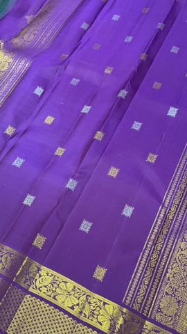 Pure 1G zari handloom Kanjeevaram silk mark certified saree