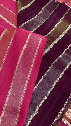 Pure Chinnon Saree🩷