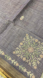 Premium Tissue Organza With Applique Work