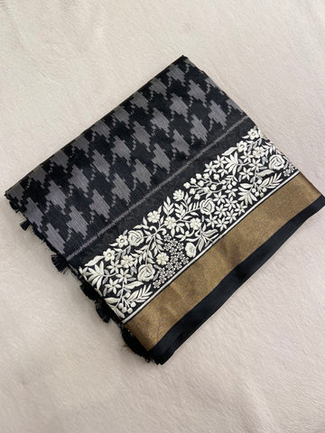 Raw mango silk saree