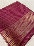 Pure Mix Mysore Crepe Silk Saree (Wine)