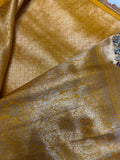 Pure handwork tissue kanjeevaram saree with dupatta