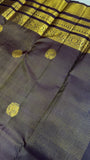 Pure 2G zari handloom Kanjeevaram Silk Saree- Silk mark certified- PS2347 Chocolate brown