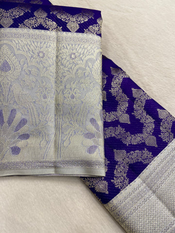 Pure Zari Handloom Kanjeevaram Silk Mark Certified Saree