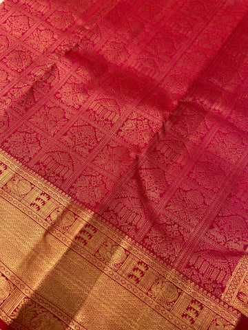 Pure Handloom Kanjeevaram Silk Mark Certified Saree