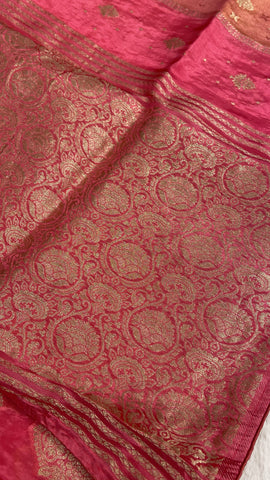 Pure Chinnon Saree🌸