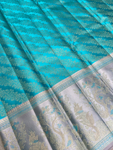 Pure Zari Handloom Kanjeevaram Silk Mark Certified Saree