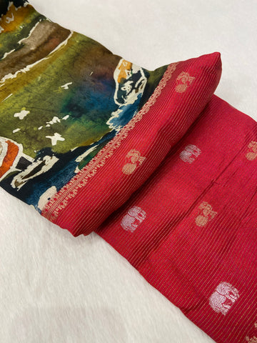 Premium Viscose Silk Saree