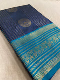 Premium Semi Kanchipuram Silk Saree💙✨