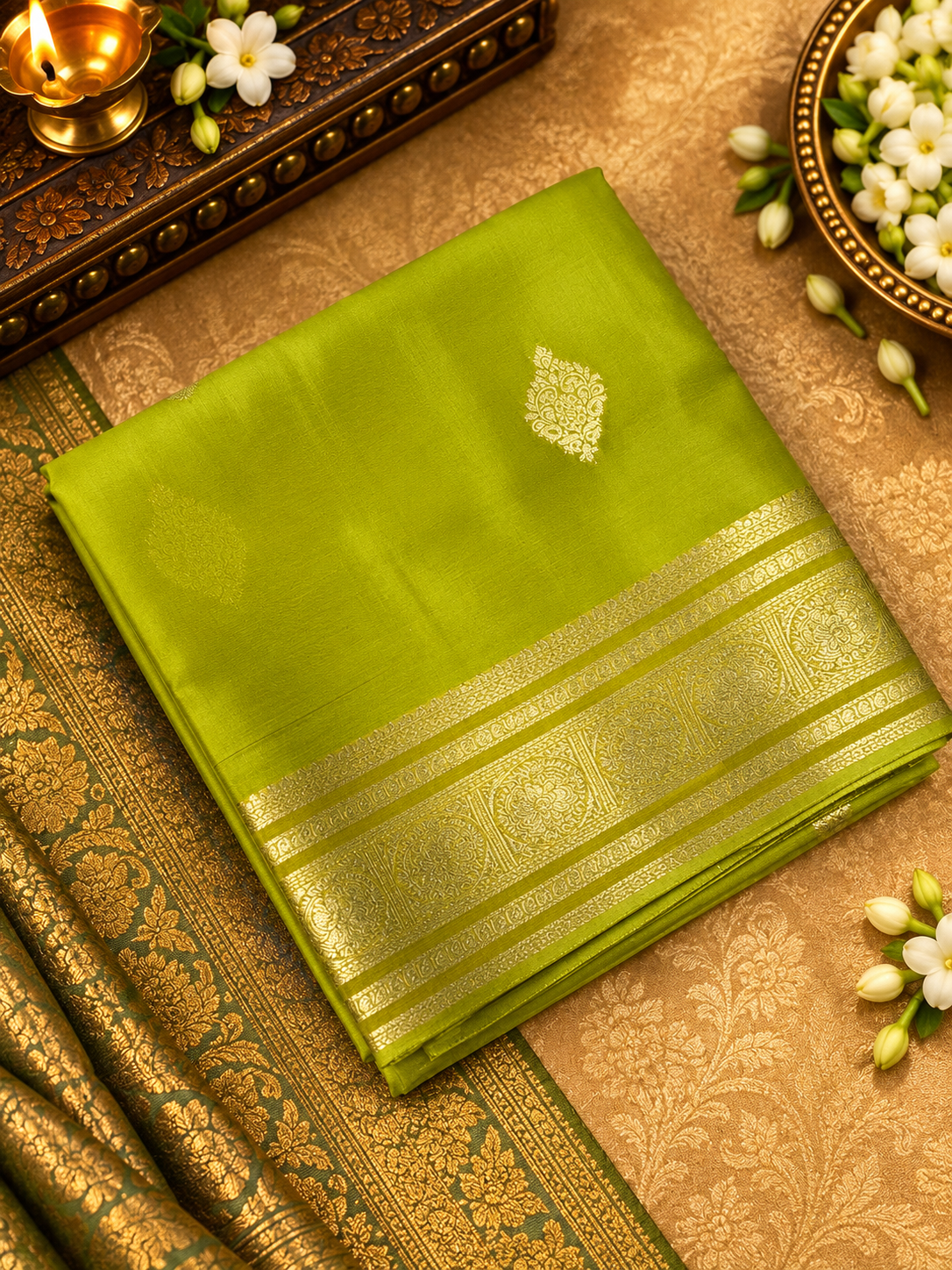 Pure Mix Mysore Crepe Silk Saree - 902622