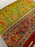 Premium Banarasi Crepe Kalamkari Saree
