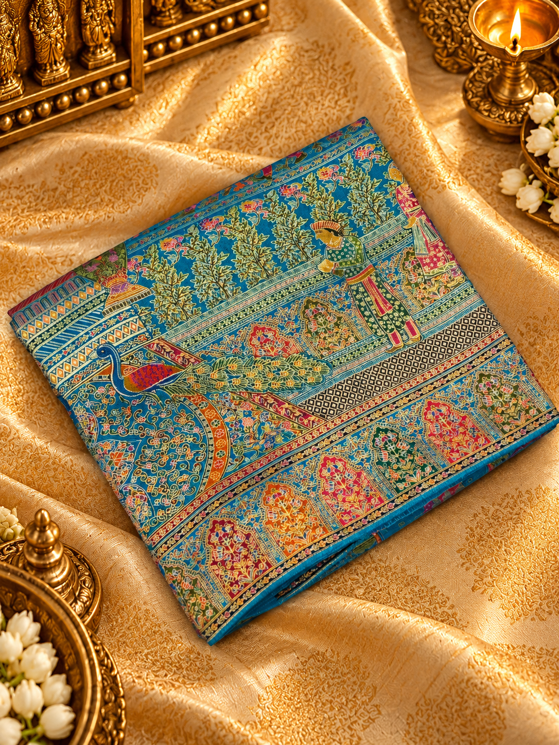 Premium Pashmina Silk Saree - 902831