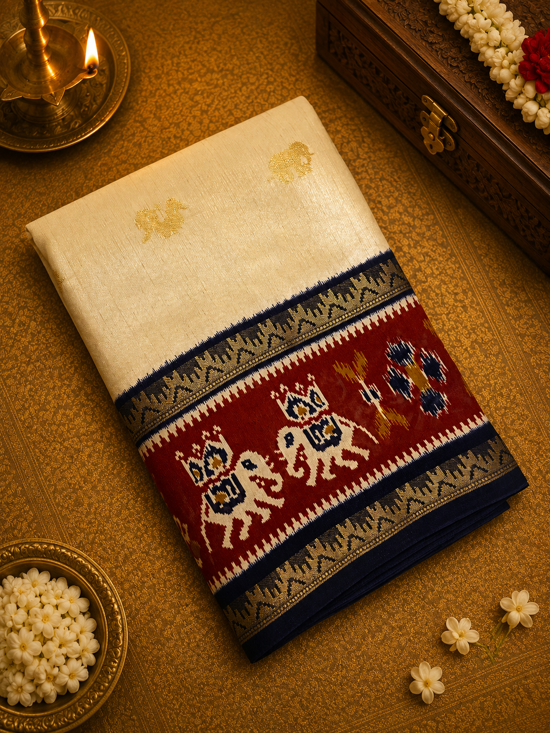 Premium Semi Patola Saree