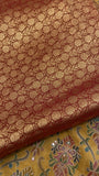 Premium Banarasi Crepe Silk Saree With Appliqué Work - 902823