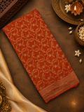 Pure crepe khaddi Banarasi saree- Silk mark certified- GS