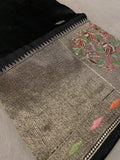 Premium Russian Dola Silk Sare With Embroidery