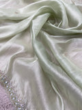 Designer cocktail organza saree