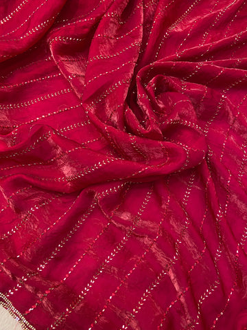 Premium Crush Organza Saree