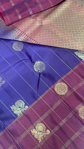 Half mix Kanjeevaram silk saree