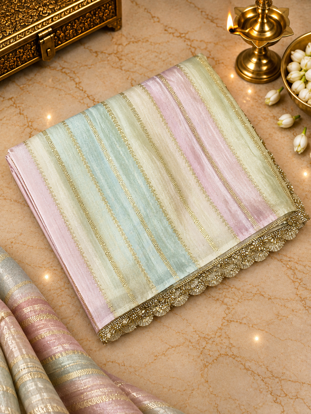 Premium Chinnon Rangkat Saree - 902216